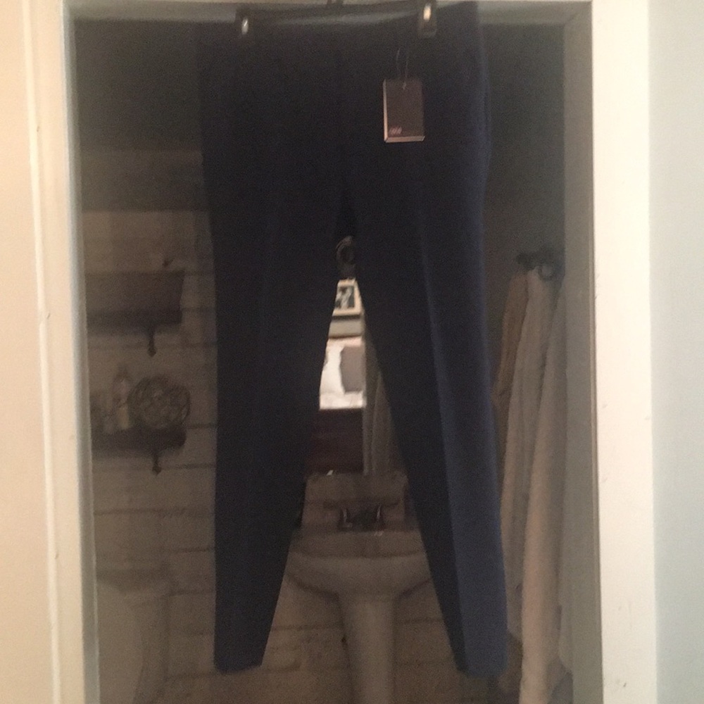 Super skinny navy dress pants
